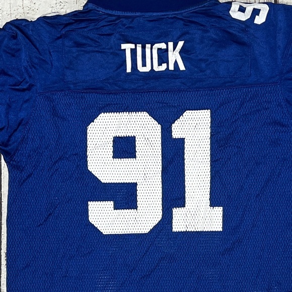 Justin Tuck New York Giants NFL Football Reebok Boys Youth Kids Jersey - Picture 3 of 7